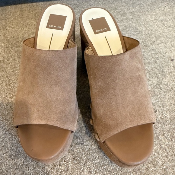 Dolce Vita Shoes - Dolce Vita Brown Suede Mules